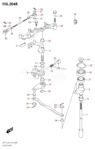 DF175T From 17502F-410001 (E01 E40)  2014 drawing CLUTCH SHAFT (DF175ZG:E01)