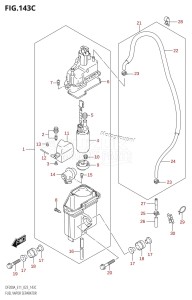 DF175AZ From 17503Z-340001 (E11 E40)  2023 drawing FUEL VAPOR SEPARATOR (E40:023)