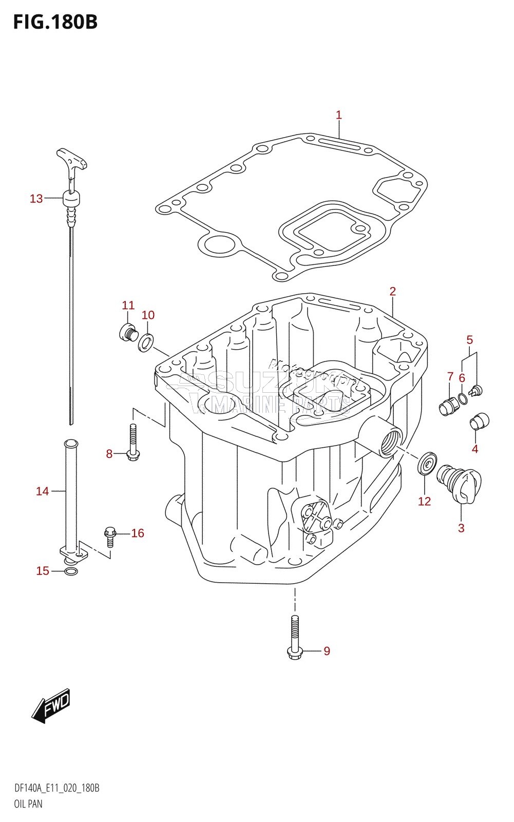 OIL PAN (DF115AT,DF115AZ,DF140AT,DF140AZ)