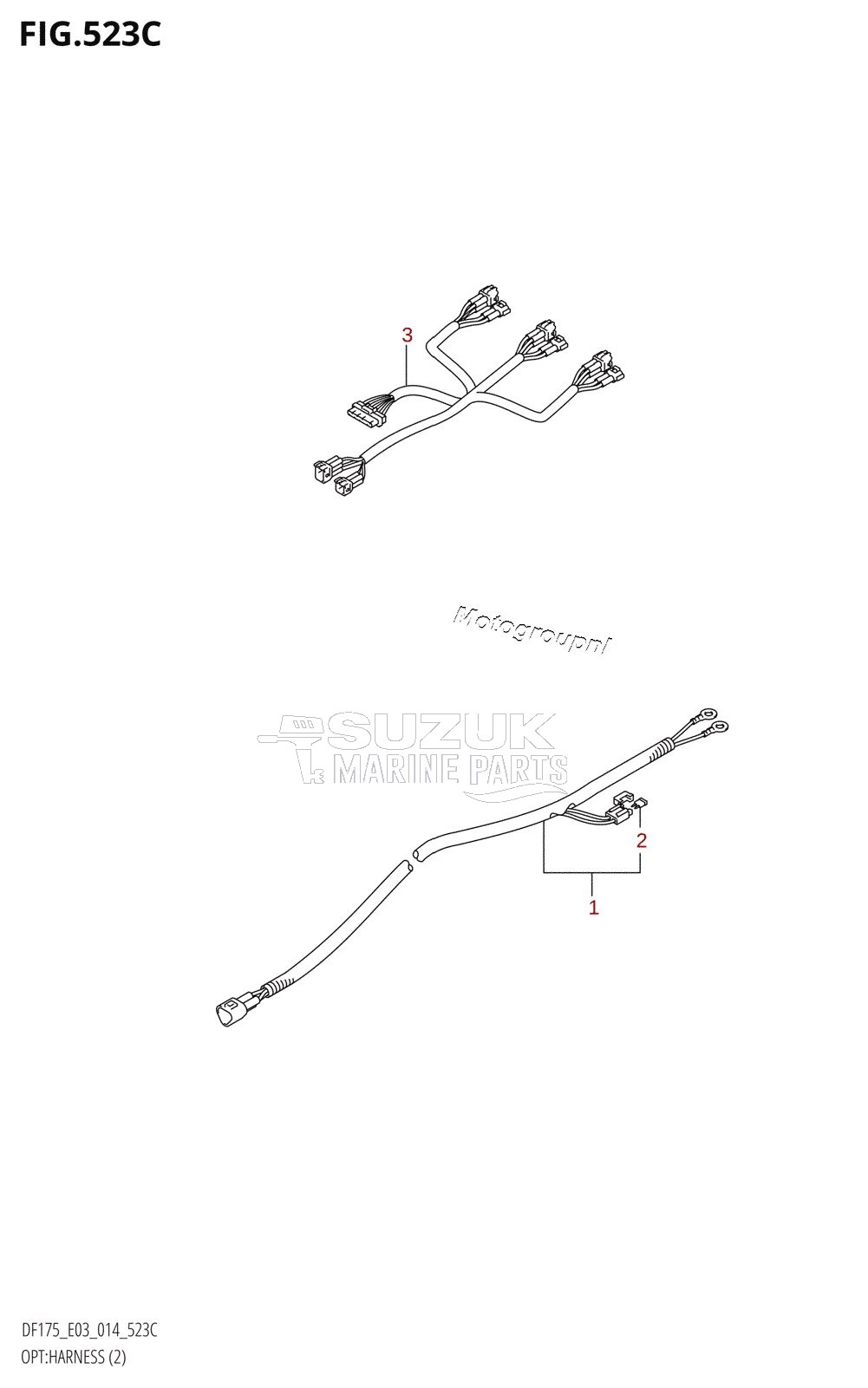 OPT:HARNESS (2) (DF150Z:E03)