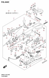 DF50AT From 05003F-440001 (E01 - E11)  2024 drawing TILLER HANDLE (DF40ATH,DF50ATH)