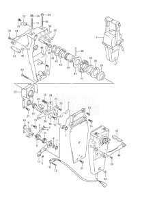 Outboard DF 70 drawing Top Mount Dual (2) (2005-2008)