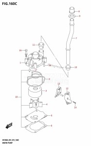 DF200AZ From 20003Z-510001 (E01 E40)  2015 drawing WATER PUMP (DF200AZ:E01)