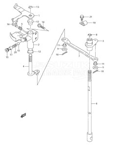 DF 90 drawing Clutch Shaft (S/N 680686 & Newer)