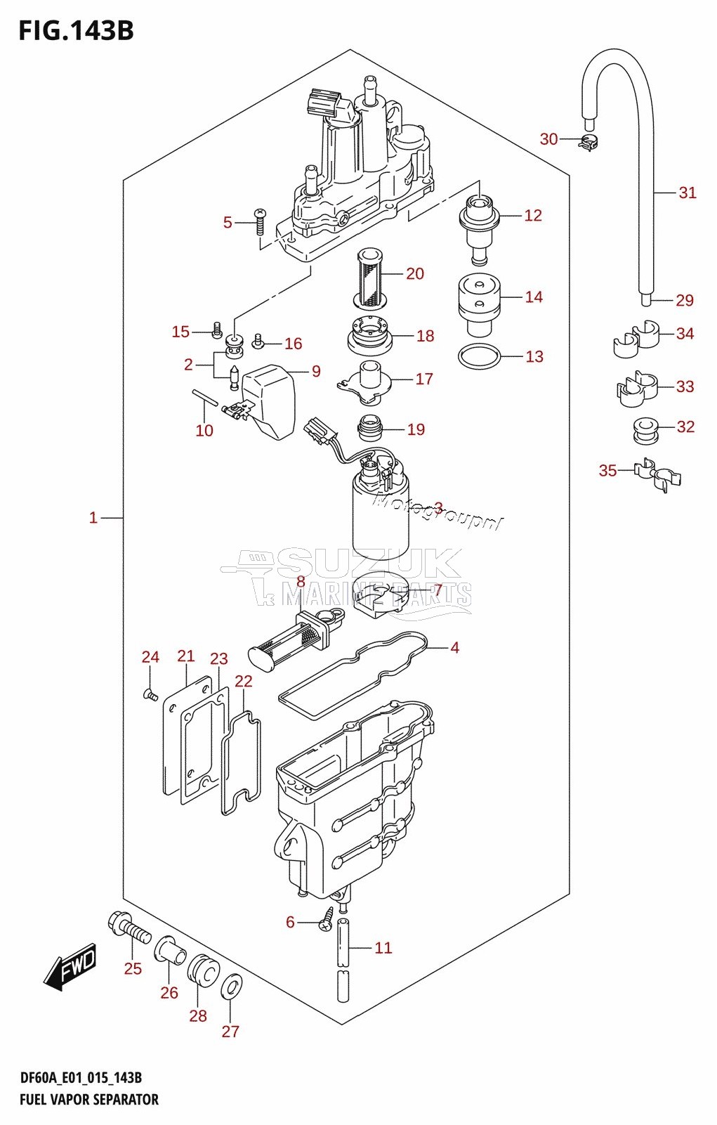 FUEL VAPOR SEPARATOR (DF40AQH:E01)