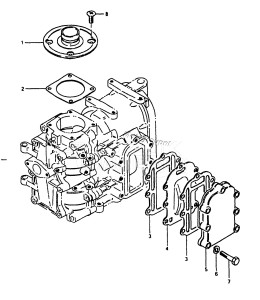 DT9.9 From 992200001 ()  1982 drawing EXHAUST COVER