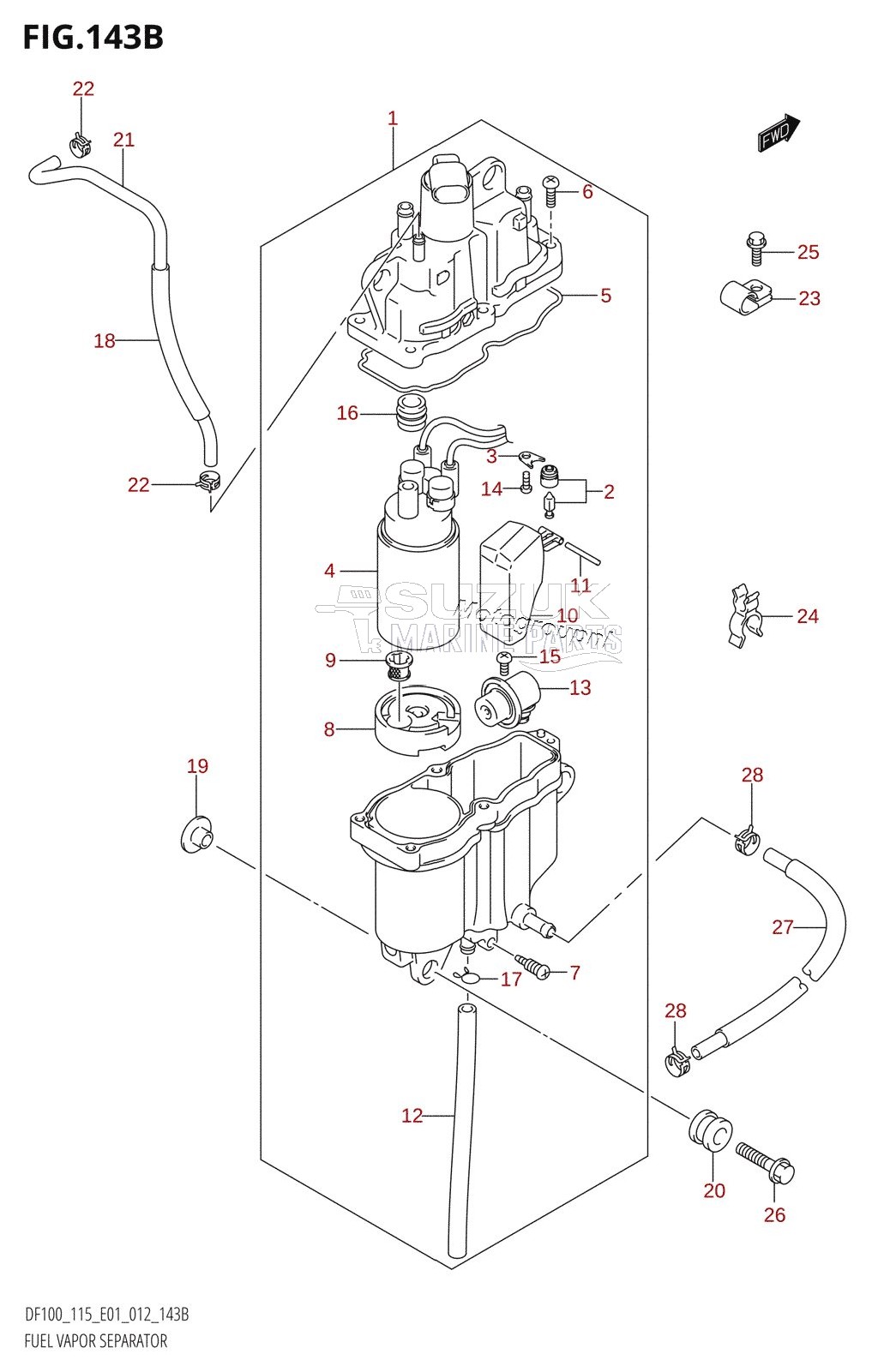 FUEL VAPOR SEPARATOR (DF100T:E40)