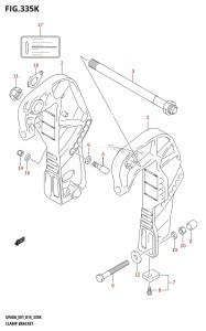 DF50A From 05003F-410001 (E01)  2014 drawing CLAMP BRACKET (DF60AQH:E40)