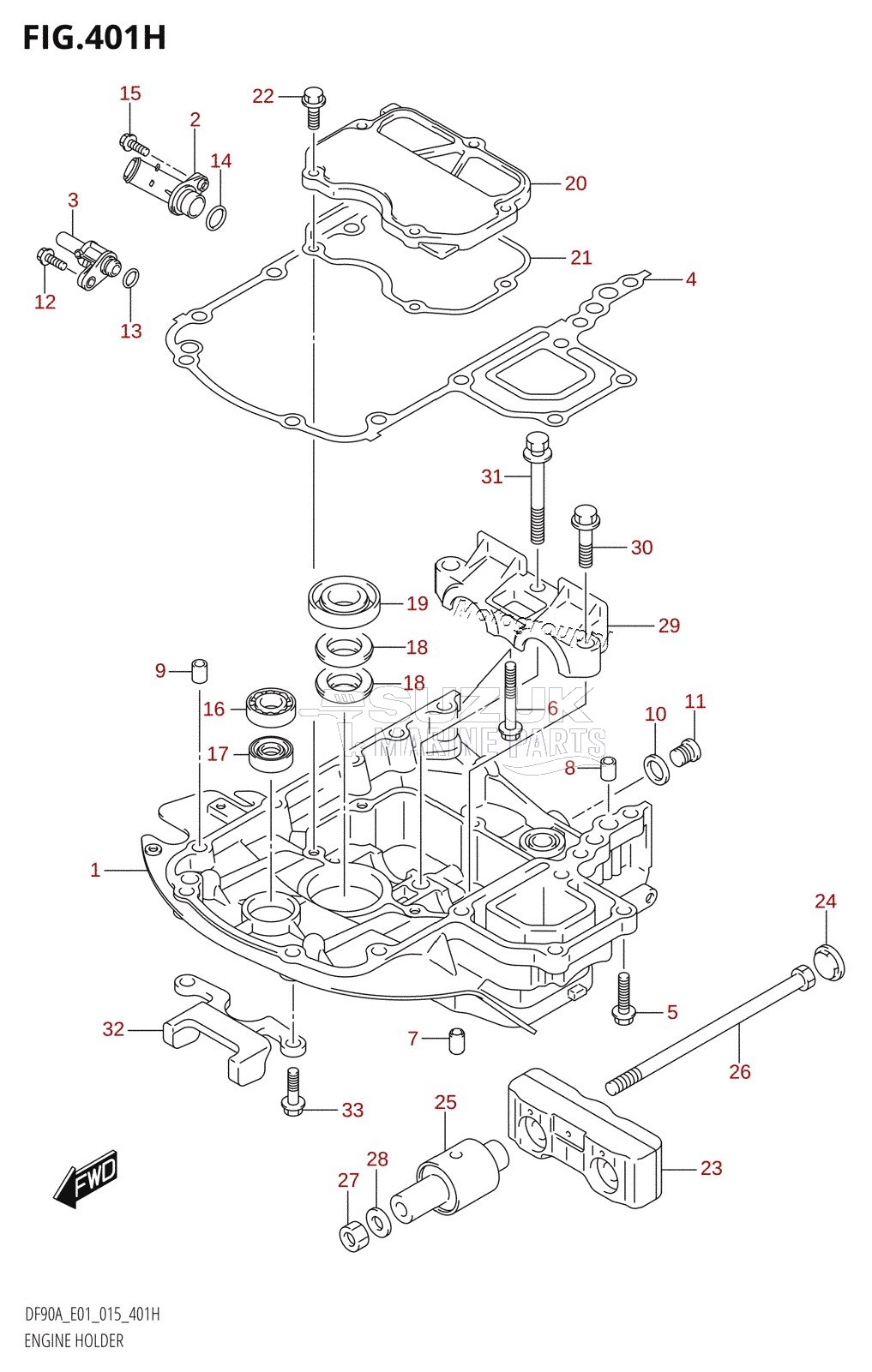 ENGINE HOLDER (DF90A:E40)