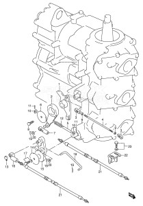 DT55 From 05501-651001 ()  1996 drawing THROTTLE LINK