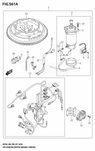 DF30A From 03003F-710001 (P40)  2017 drawing OPT:STARTING MOTOR (MANUAL STARTER) (DF25A:P03:M-STARTER)