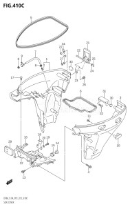 00801F-310001 (2013) 8hp P01-Gen. Export 1 (DF8A  DF8AR) DF8A drawing SIDE COVER (DF9.9A:P01)