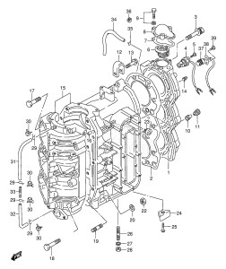 DT85TC From 8501-030001 ()  2000 drawing CYLINDER (DT75TC /​ 85TC /​ 85WT /​ 85MQ /​ 85QH)