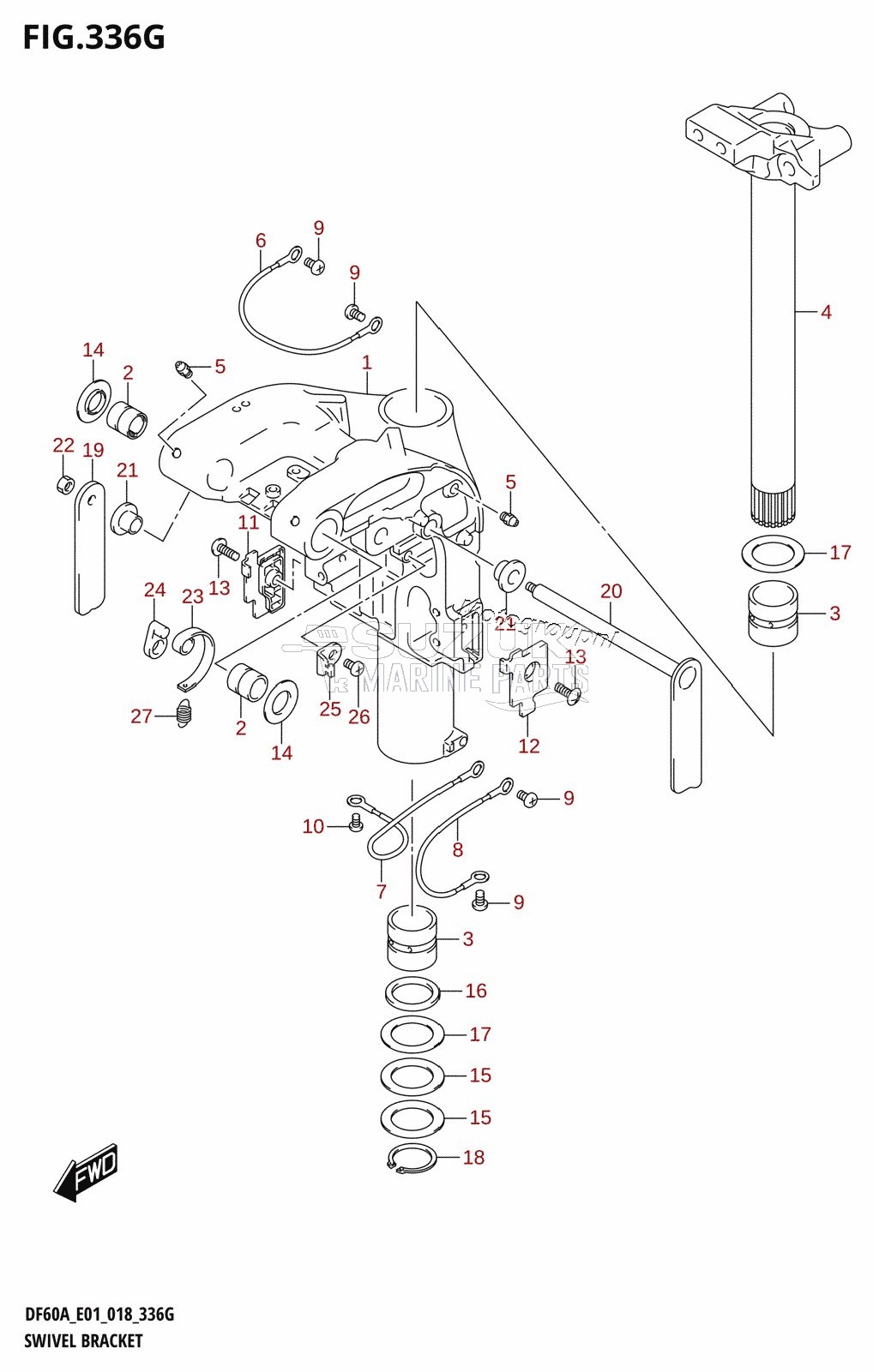 SWIVEL BRACKET (DF60ATH:E01,DF60ATH:E40)