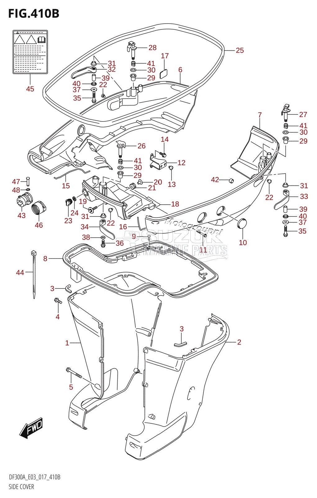 SIDE COVER (DF250A:E03:(X-TRANSOM,XX-TRANSOM))