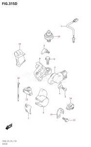 04003F-610001 (2016) 40hp E03-USA (DF40A) DF40A drawing SENSOR (DF50AVT:E03)