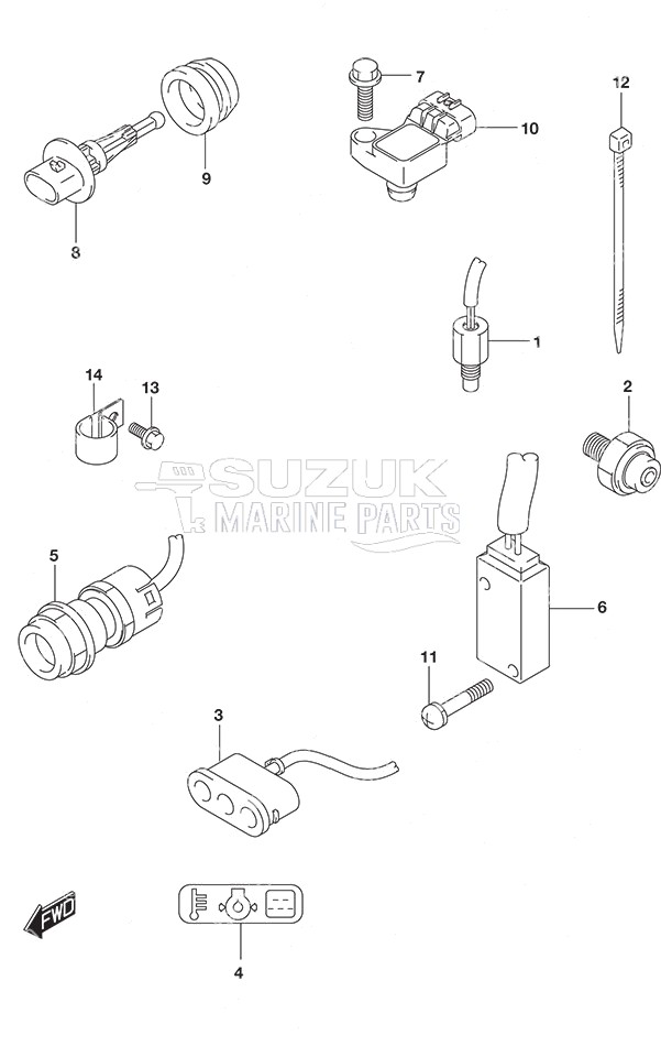 Sensor/Switch Tiller Handle w/Power Tilt