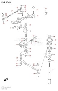 DF175TG From 17502F-410001 (E01 E40)  2014 drawing CLUTCH SHAFT (DF175ZG:E01)