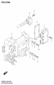 DF200AT From 20003F-440001 (E03 E11 E40)  2024 drawing RECTIFIER /​ IGNITION COIL