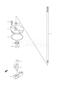 Outboard DF 150 drawing Clutch Rod