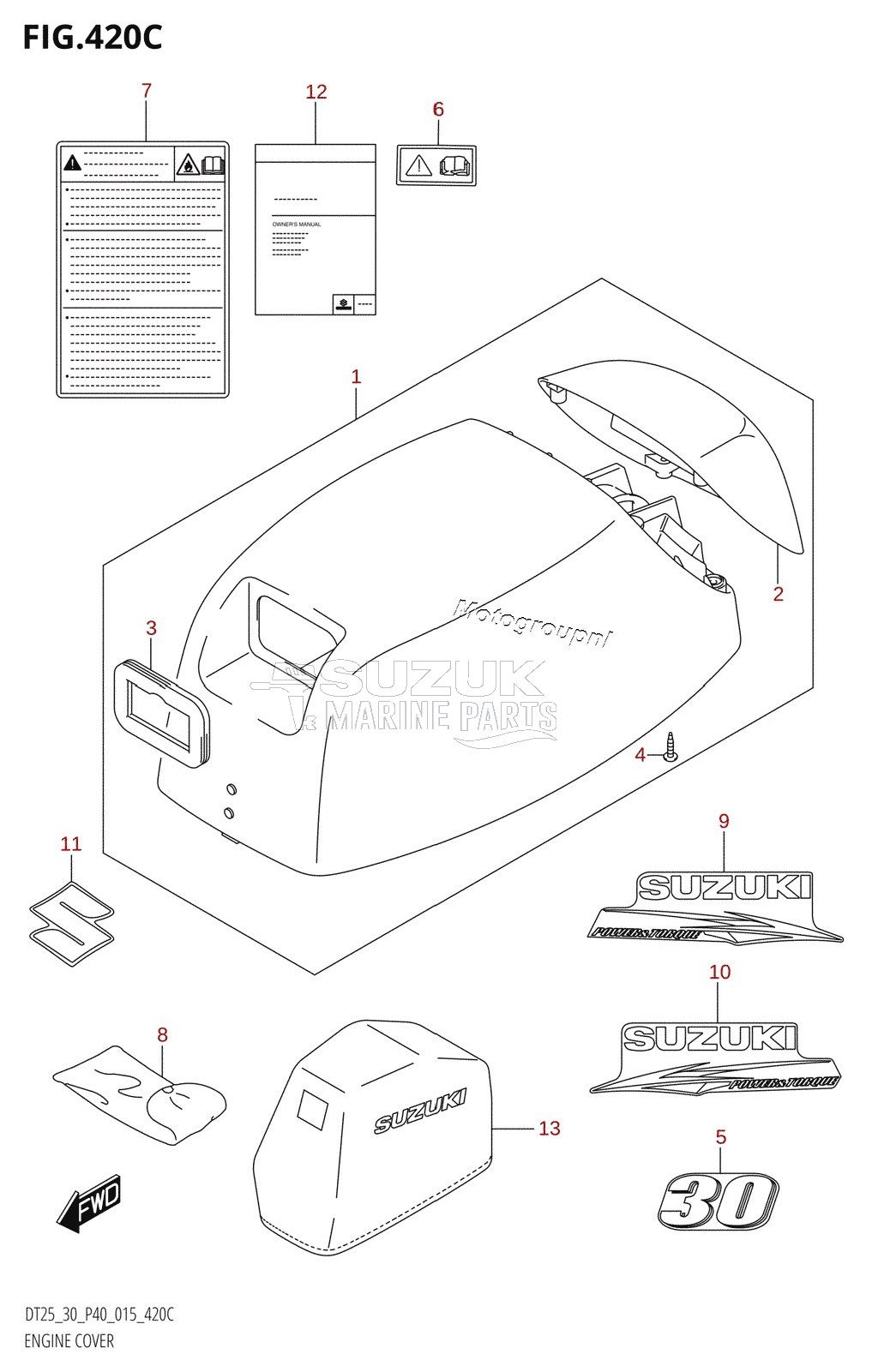 ENGINE COVER (DT30R:P40)