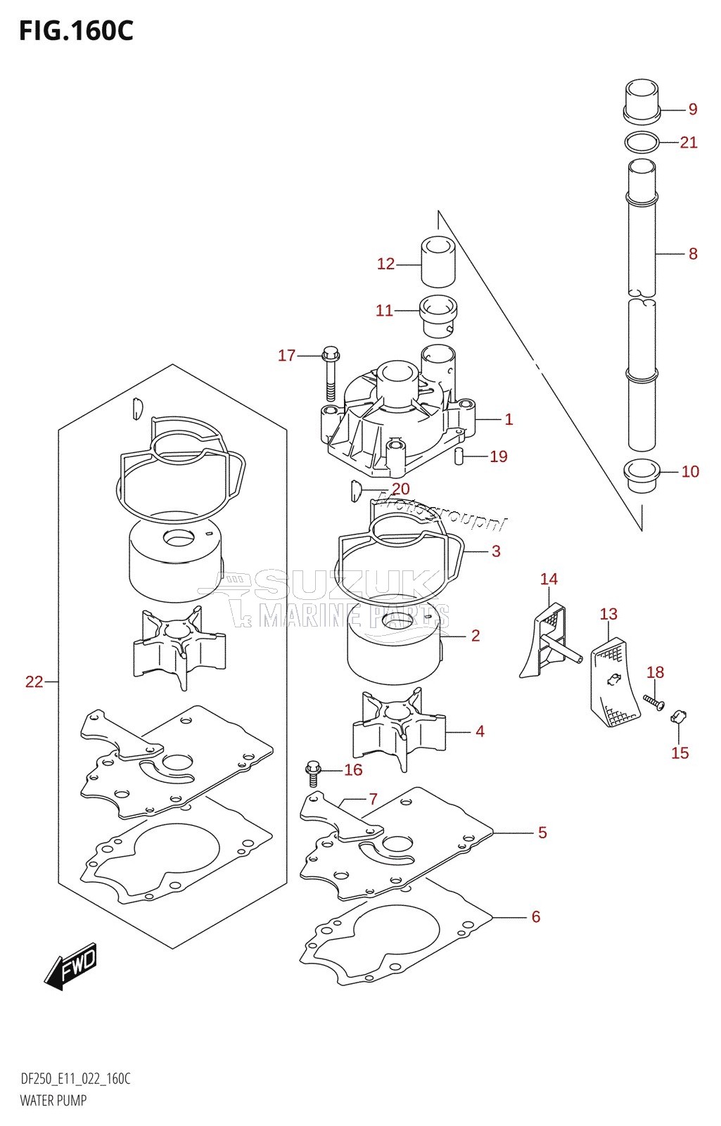 WATER PUMP (E03:DF250ST)