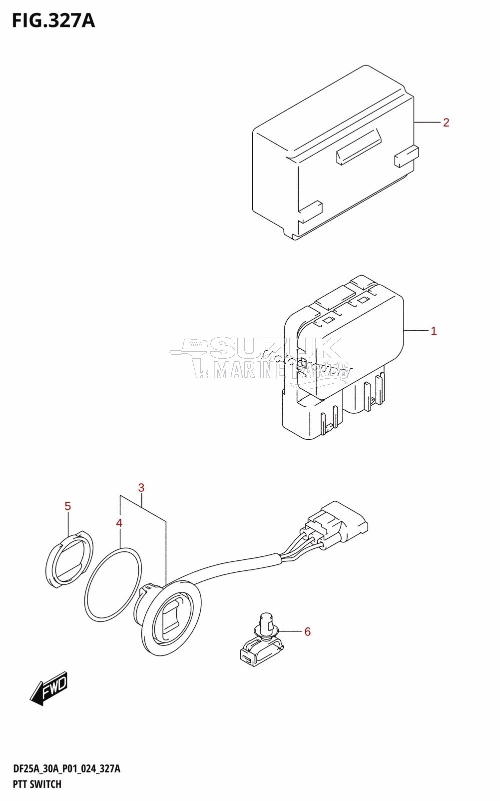 PTT SWITCH (DF25AT,DF30AT)