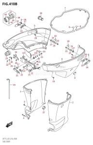 DF175ZG From 17502Z-610001 (E01 E40)  2016 drawing SIDE COVER (DF150T:E40)