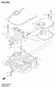 DF60A From 06002F-410001 (E01 E40)  2014 drawing ENGINE HOLDER (DF60AQH:E01)