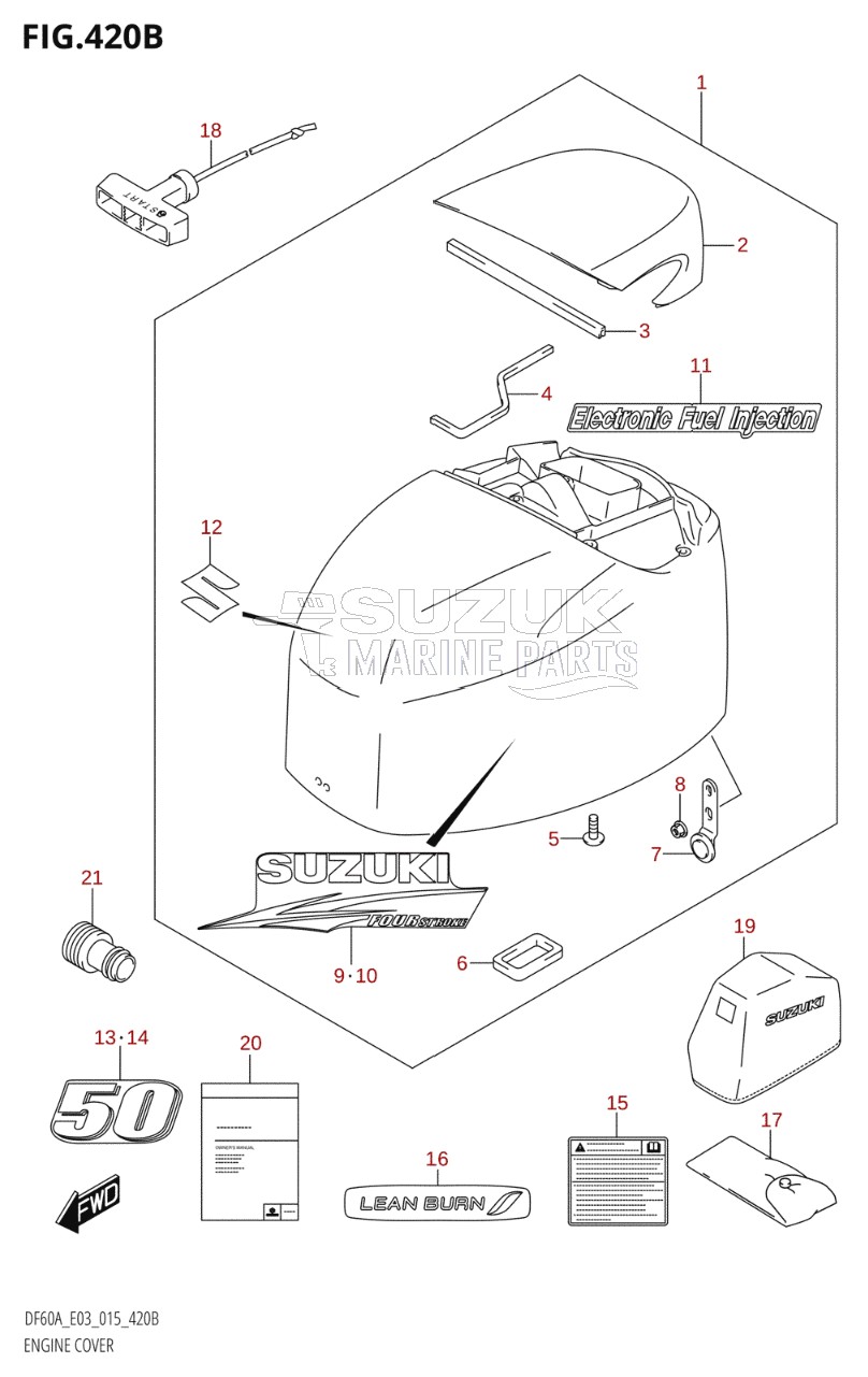 ENGINE COVER (DF50A:E03)