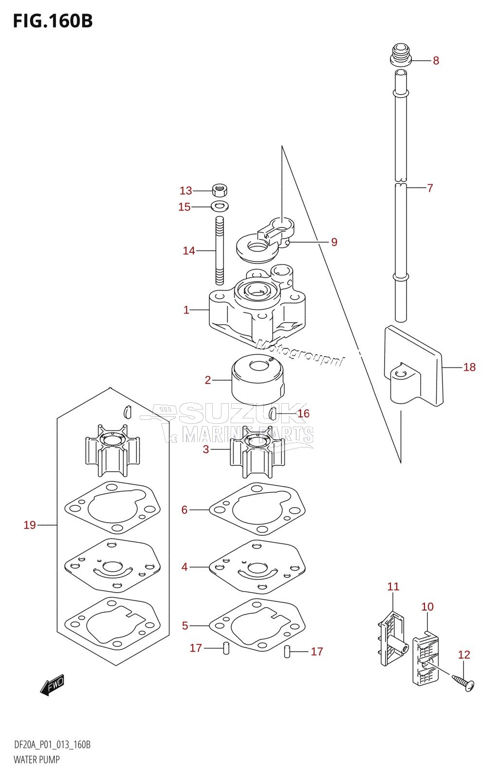 WATER PUMP (DF9.9BR:P01)