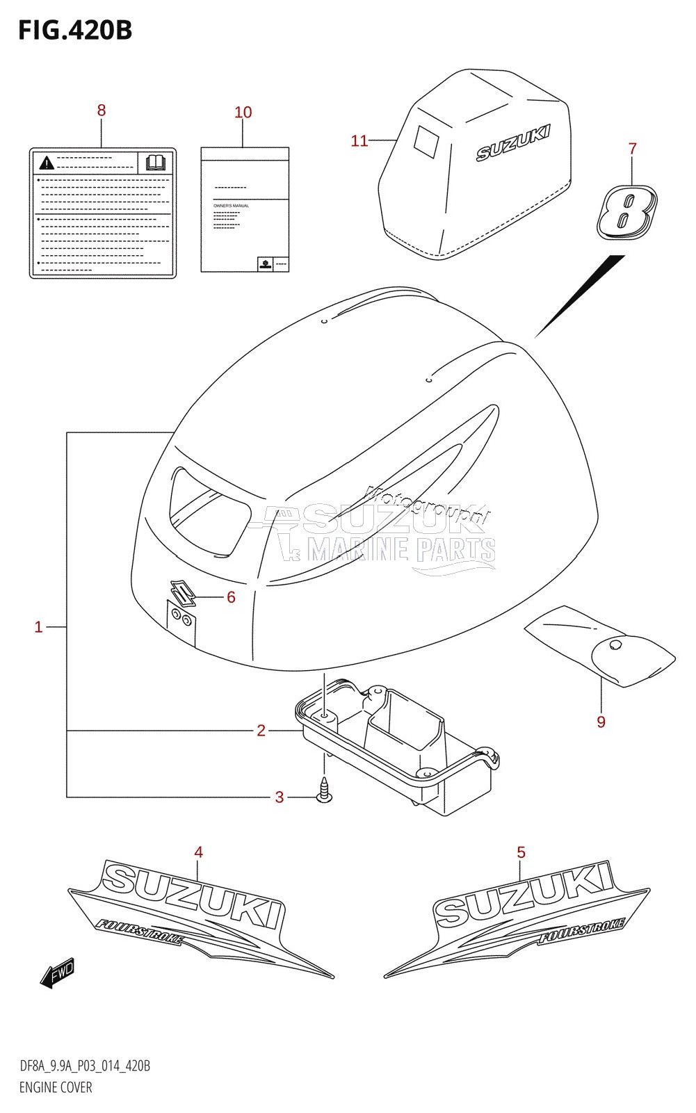 ENGINE COVER (DF8AR:P03)