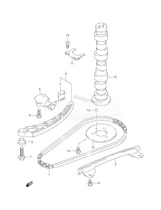 DF30 From 03001F-251001 ()  2002 drawing CAMSHAFT