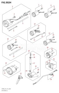 08002F-510001 (2005) 80hp E40 E01- (DF80A) DF80A drawing OPT:METER (1) (DF90A:E40)