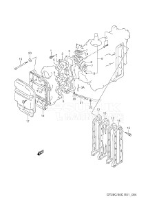 DT30C From 03003-011001 ()  1990 drawing INLET CASE