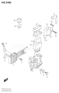 DF9.9B From 00995F-410001 (P03)  2014 drawing RECTIFIER /​ IGNITION COIL (DF9.9BTH:P03)