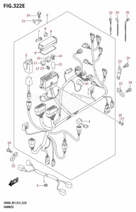 DF40A From 04003F-210001 (E01)  2012 drawing HARNESS (DF50ATH:E01)