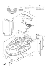 Outboard DF 250AP drawing Ring Gear Cover