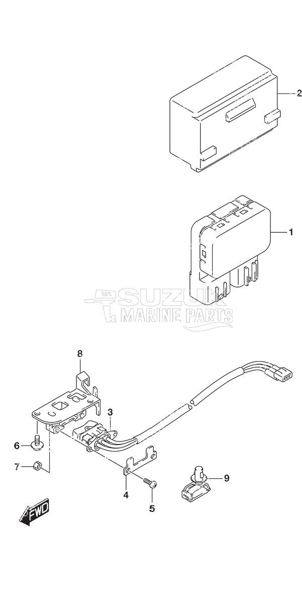 PTT Switch Tiller Handle w/Power Tilt