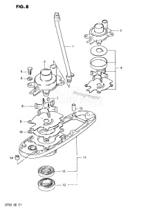 DT50 From 5001-300001 ()  1978 drawing WATER PUMP