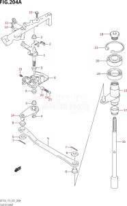 17501F-980001 (2009) 175hp E01 E40-Gen. Export 1 - Costa Rica (DF175TK9) DF175T drawing CLUTCH SHAFT