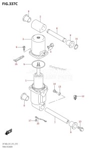 DF115AZ From 11503Z-510001 (E01 E40)  2015 drawing TRIM CYLINDER (DF115AT:E40)