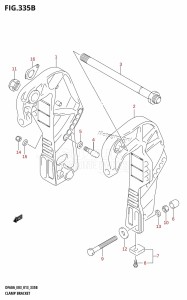 DF60A From 06002F-310001 (E03)  2013 drawing CLAMP BRACKET (DF50A:E03)