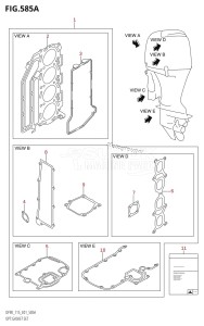 DF115Z From 11502Z-010001 (E01)  2010 drawing OPT:GASKET SET