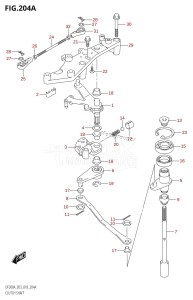 DF225Z From 22503Z-810001 (E03)  2018 drawing CLUTCH SHAFT (DF300A)