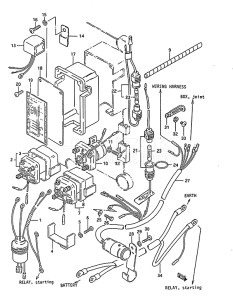 Outboard DT 140 drawing Electrical (1)