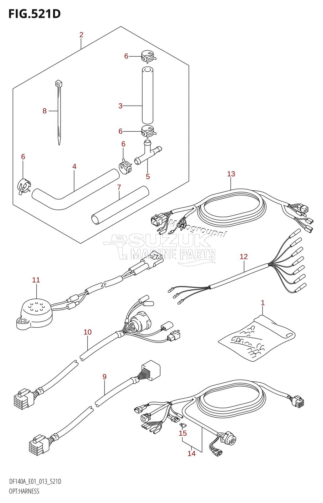 OPT:HARNESS (DF140AZ:E40)