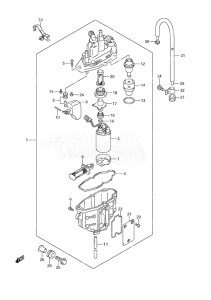 Outboard DF 115A drawing Fuel Vapor Separator