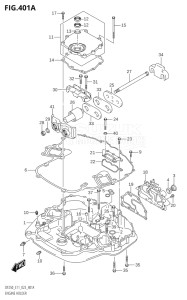 22503Z-040001 (2020) 225hp E01 E03 E40-Gen. Export 1 - USA (DF225Z) DF225Z drawing ENGINE HOLDER (DF250T,DF250Z,DF225T,DF225Z,DF200T,DF200Z)