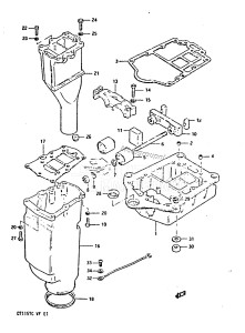 DT140 From 14002-506621 ()  1985 drawing ENGINE HOLDER